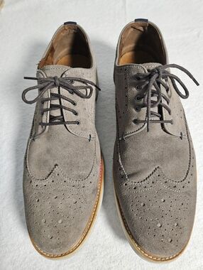 Blake McKay Brown Suede Wing Tip Shoes Men's 12